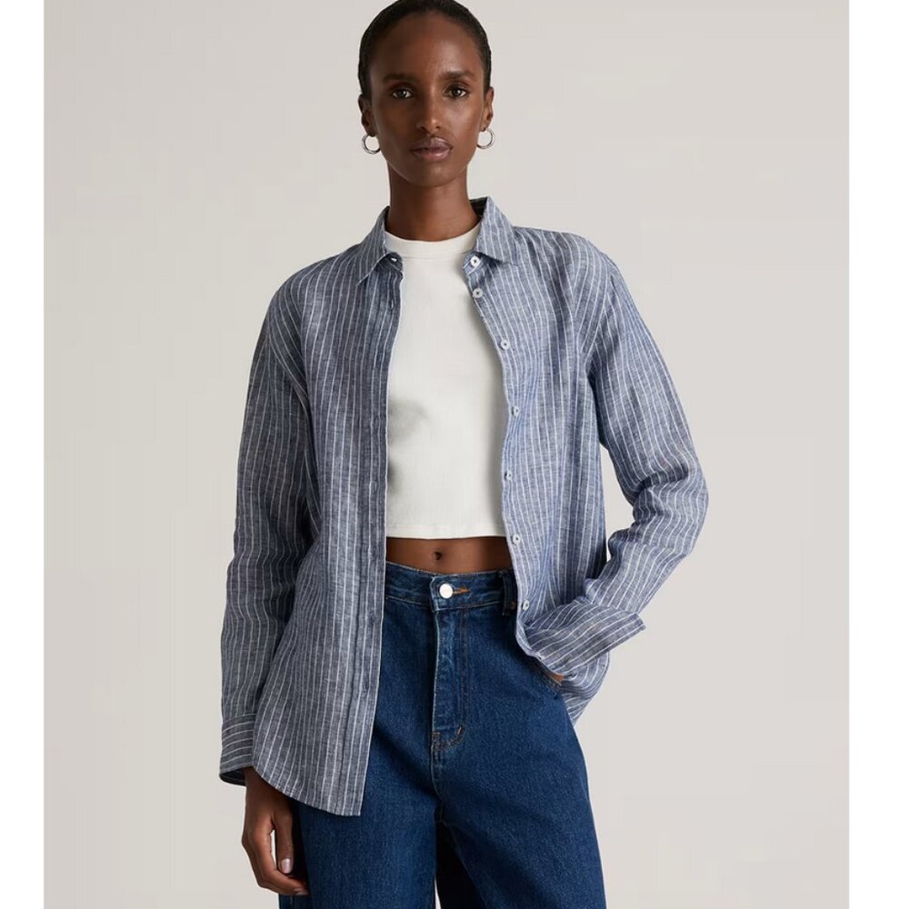 Quince 100% European Linen Long Sleeve Shirt